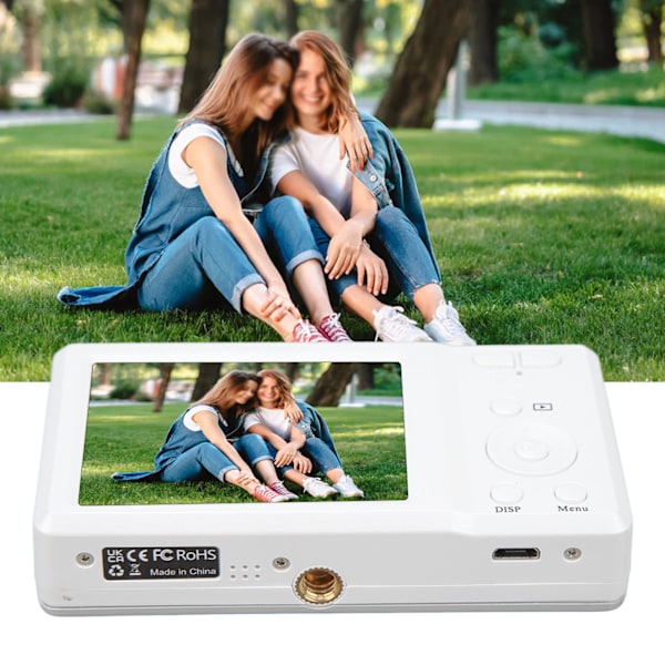56MP 4K digitaalinen kamera 2,7 tuuman 20x digitaalinen zoom automaattitarkennus pieni kamera sisäänrakennetulla salamavalolla White