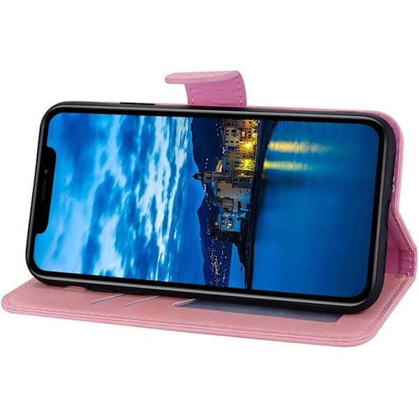 iPhone 11 Pro Puhelin Kotelo, Ihana Elefantti Rakkaus Sydän Sarjakuva Kuvio Korttipaikalla, Taitettava Jalusta, Magneettinen Kääntökansi, Yhteensopiva