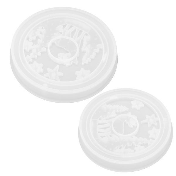 Silikonform Resin Holdbar Myk Rivningsmotstand Resin Ornamentformer for DIY Håndverk Round Listing