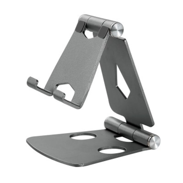 Ställ för Vinkel Höjdjusterbart Skrivbord Robust Aluminium Metall Telefonhållare för Ipad, Alla Android Smartphones, Skrivbord