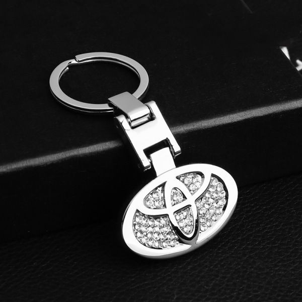 Nyckelring med bling strass, moderiktig bilnyckelring för Toyota bilnyckelring, nyckelringar för bilnycklar