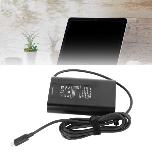 Typ C Laptop Strömadapter 65W 20V 3.25A Multipel Skydd Typ C Laptop Laddare för Dator Surfplatta EU-kontakt 100‑240V