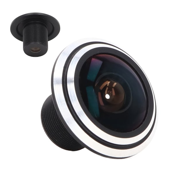 5MP Fisheye-objektiv Högupplöst 1,8 mm Brännvidd Fast Bländare Aluminiumlegering för CCTV-kamera