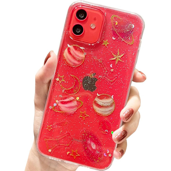 Skal för iPhone 11 Planet, Klar Mjuk TPU Flexibel Gummi Universum Regnbåge Planet Stjärna Design Skal för iPhone 11 (Planet)