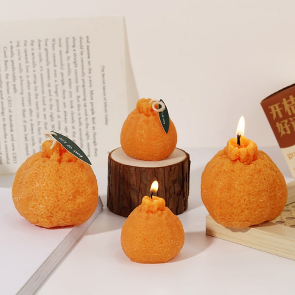 Ful orange formad fruktaroma Doftljus för fototillbehör födelsedag bröllop julfest Dekorativt (stort)