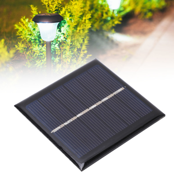 Bærbar 0,6W 3V polysilisium solcellepanel nivå A Solar ladebrettmodul for solar hagebelysning