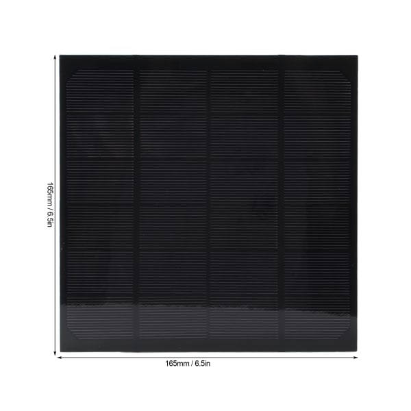 Aurinkopaneeli Kannettava yksikiteinen silikoni DIY aurinkolatauspaneeli 6V 4,5W luokan A aurinkosähköpaneeli 165x165mm