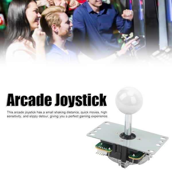 Arcade-joystick-peliohjain DIY-joystick Arcade-peli Taistelutikku Vaihto-osat Pin-piirilevy Ball Head White