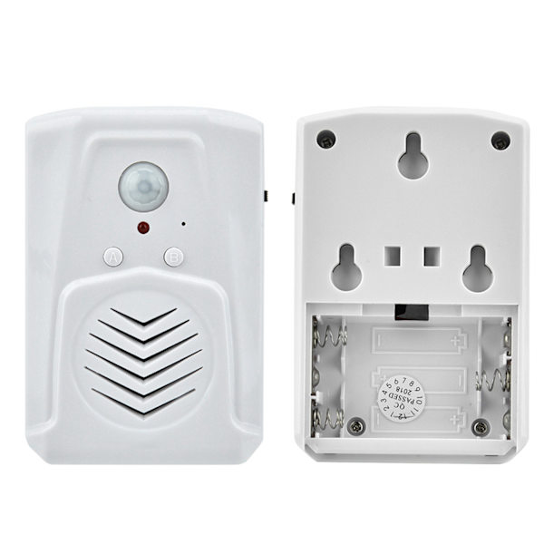 USB/batteridrevet bevægelsessensoralarm MP3-afspiller infrarød induktionsdørklokke