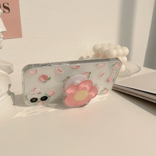 IPhone 11 -kotelo, jossa on läpinäkyvä kukkakuvio, ihana ja kaunis puhelinkotelo, sopii tytöille ja naisille, kevyt ja ohut TPU s