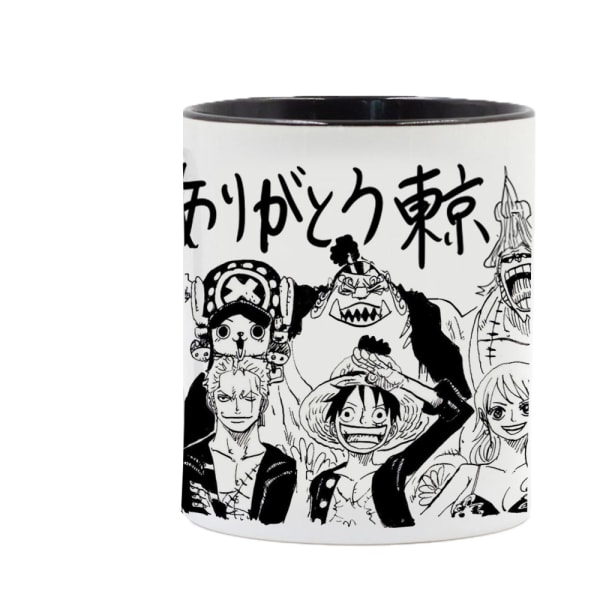 One Piece handmålad keramikmugg 11oz vänner present kaffe vattenkopp animation vattenkopp