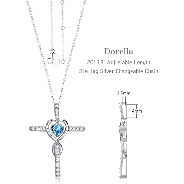 Kärleks Infinity Halsband för Hennes Födelsedagspresenter Fru Mamma Augusti September Månadssten Peridot Blå Safir Smycken 925 Sterling Silver Blue