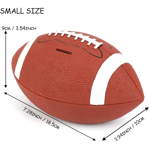 (Pieni koko), Särkymätön rugby-aiheinen säästölipas, Super Bowl -lahja lapsille small
