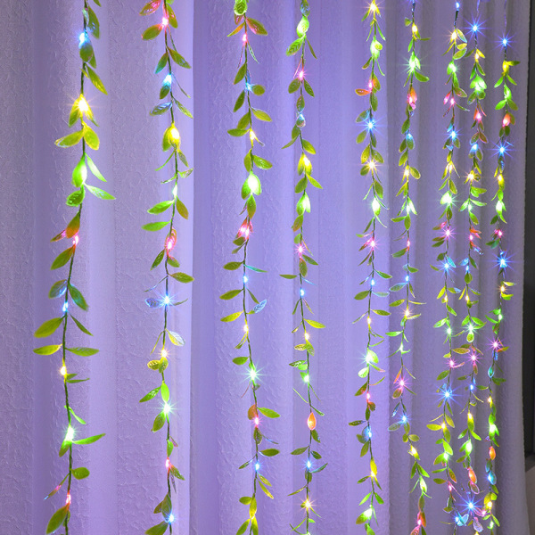 Willow Curtain Outdoor Lights 10 vattentäta hängande ljus för bröllop, staket, jul, fest, trädgårdsdekoration