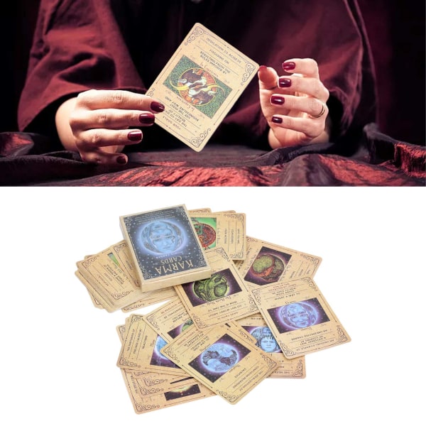 Tarot Deck Portable 36 Complete Fate Divination Tarot-lesekortstokk for nybegynnere for spill
