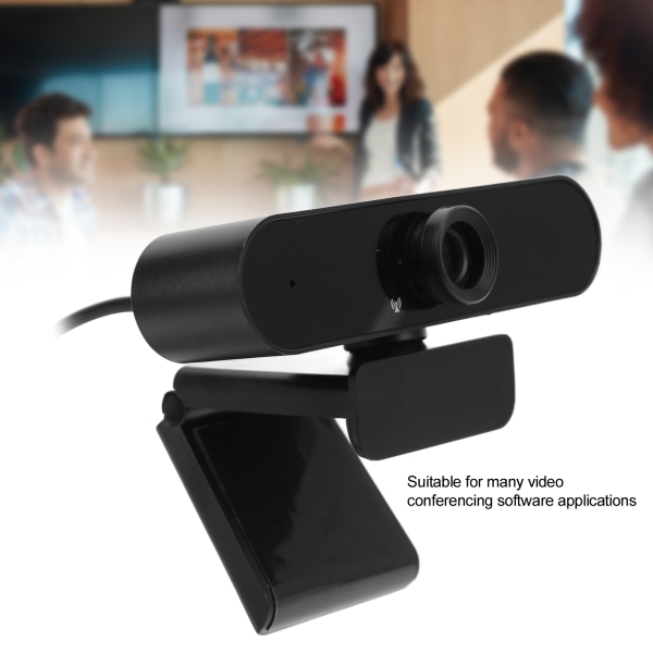 Webkamera 1080P HD USB2.0 2.0MP Autofokus Clear Video Webcam for Win10 stasjonær bærbar PC