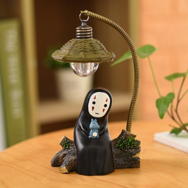 Anime No Face Man Figurer, Søde Tegnefilm Anime Natlampe Lampe Actionfigur Legetøj til Børn Børneværelse Hjem Indretning (No Face Man)
