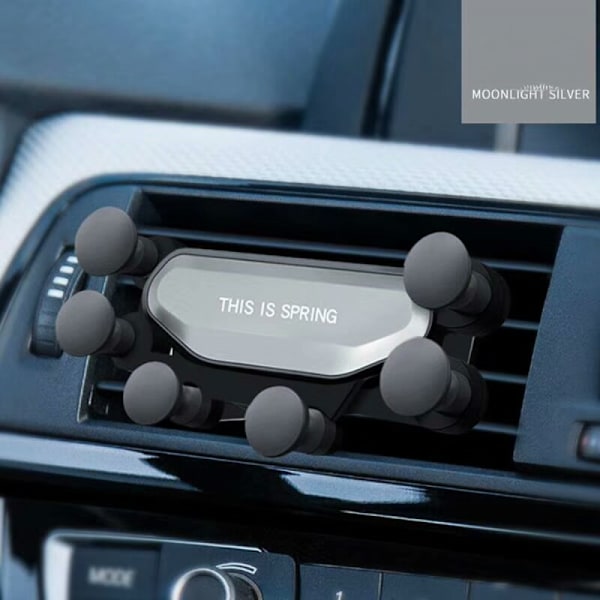 Puhelinpidike autoon [Päivitetty pidike ei koskaan putoa] Autopuhelinpidike, autotuuletusaukkoon kiinnitettävä handsfree-puhelinpidike autoon, sopii A-malliin