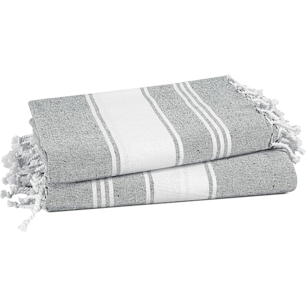 Turkisk Strandhandduk, 2-pack Överdimensionerade Handdukar, 99x180 cm, Snabbtorkande Poolhanddukar i Bomull för Vuxna, Absorberande Sandfria, Lätta alloy