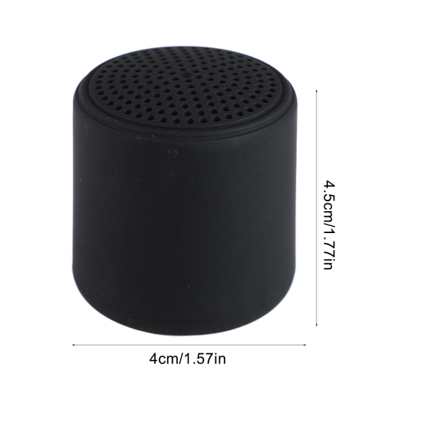 Mini trådlös Bluetooth-högtalare Smart USB uppladdningsbar 400mah vattentät bärbar högtalare för inomhus utomhus svart