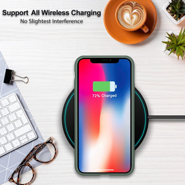 Kotelo iPhone XR:lle, nestemäinen silikonigeelikumisuojakotelo, iPhone XR 6,1 tuuman iskunkestävä kokovartalokotelo, ohut pehmeä mikrokuituvuori P