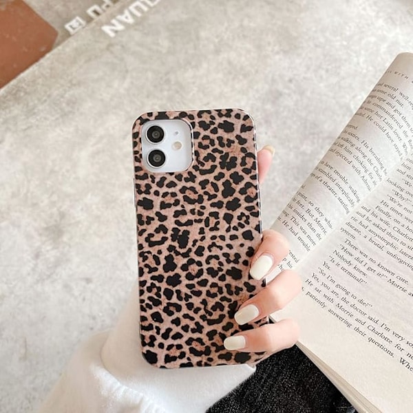 Leopard Cheetah Mönster Mobilskal för iPhone 12 Promax Tjejig Design Mjukt Flexibelt Skyddande Lyxigt Gummi Gel Baksida (iphone12Pr