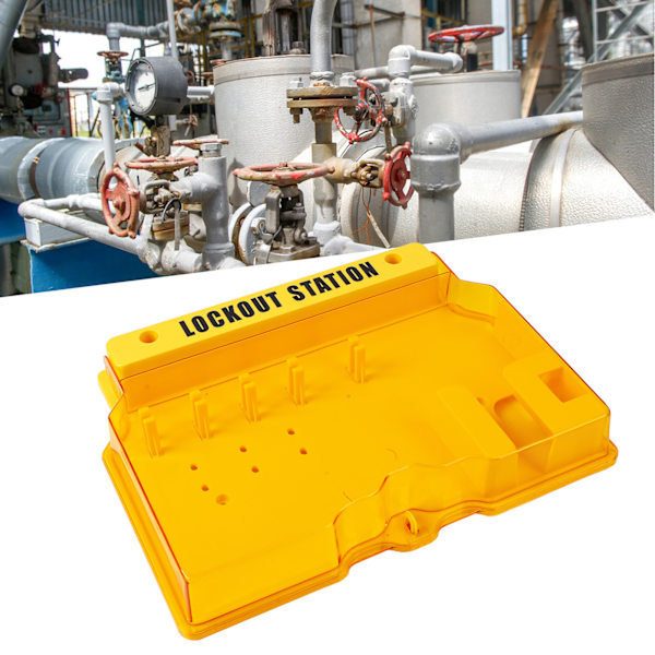 Visualiseringshantering av Lockout Tagout-station 5 Lock Bit Covered Lockout Tagout-station för industri