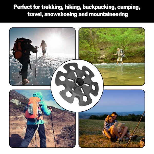 5 stk./pose Trekkingstang Sne Mud Ski Kurv Gåtur Vandrestav Udskiftning Tilbehør