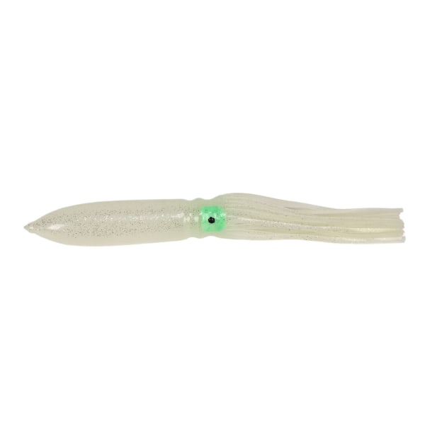 10 stk Squid Lure 30cm Silikon Naturtro Lysende Squid Skjørt Fiskeagn med Krok Transparent