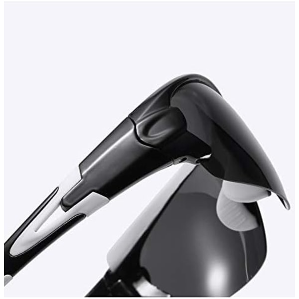 Polariserade sportglasögon för män och kvinnor, körglasögon, cykelglasögon, löparglasögon, basebollglasögon, fiskeglasögon, superlätt ram black