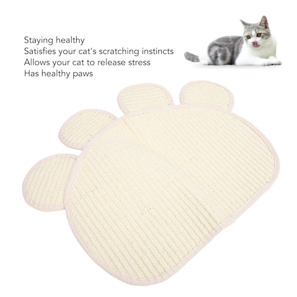 Sisal Katt Repbräda Naturlig Söt Form Slipning Klo Möbler Skydd Katt Golv Repbräda för Katter Kattungar