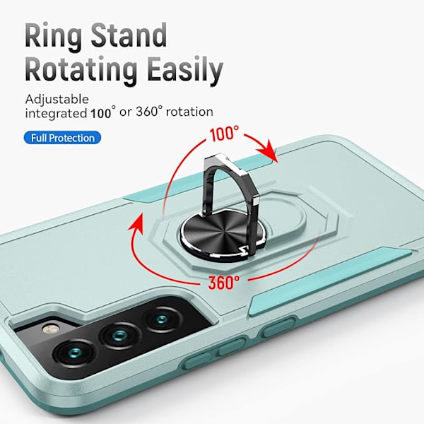 SamSung Galaxy S21FE mobilskal, militärklassat stöttåligt skydd, klarar 15 fots falltest, med magnetiskt stöd