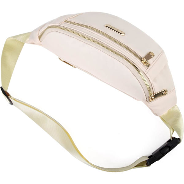 Fanny Packs Midjeväska för Kvinnor, Vattentät Midjeväska med Justerbar Rem för Resor Sport Löpning White