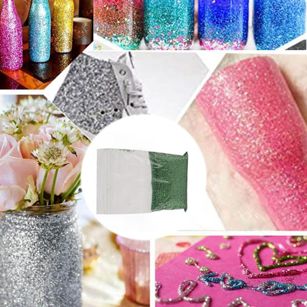 Erittäin hieno glitter 50g Kiiltävät kimalteet Upea Katseenvangitsija Laajalti käytetty Helppo poistaa Käsityö glitter kynsiin Korttiin Kasvoihin Green