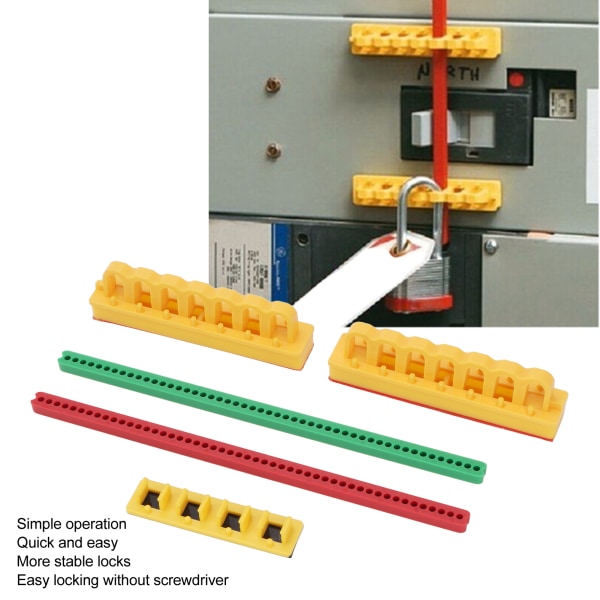 Sikkerhetslås for strømbryter - Blokkeringssett for strømbryterlås - Elektrisk sikkerhetslås for industri