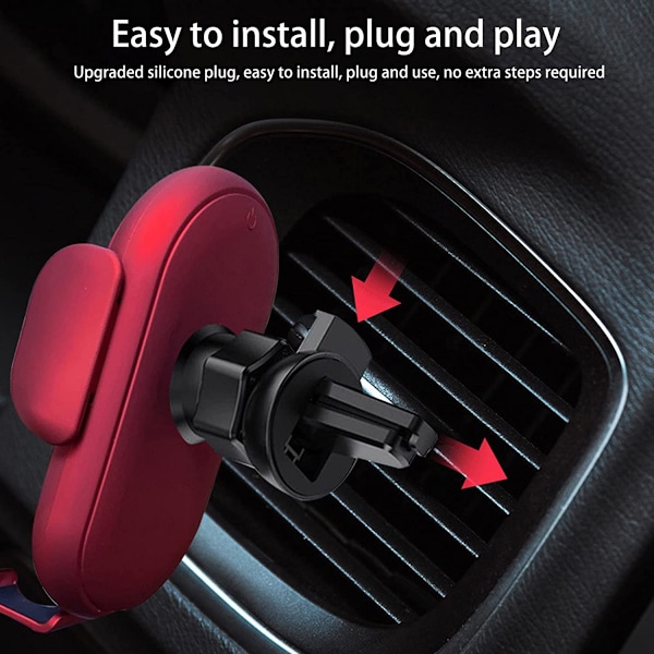 Trådløs Billader 10 W Qi Hurtiglading Telefonholder, Infrarød Sensor, Automatisk Klemming Bilventil Telefonholder T