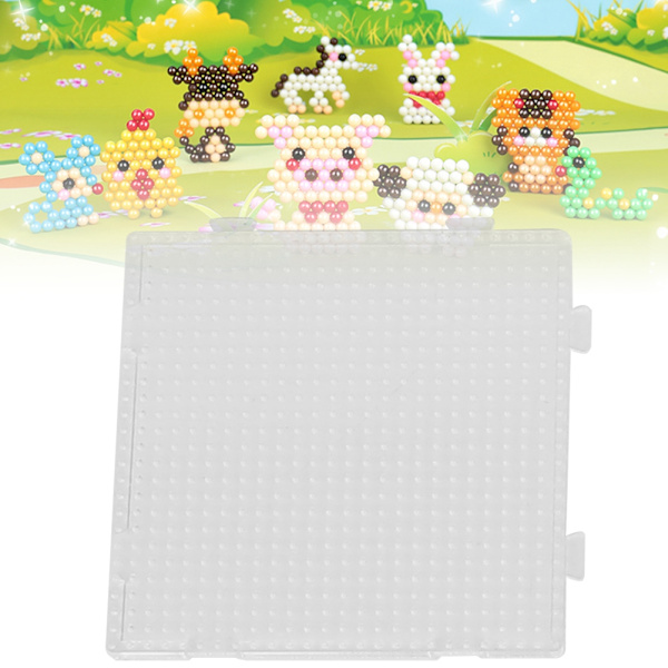 Transparent geometrisk pluggtavla mall barn leksaker för 2,6 mm Perler pärlor Small Square