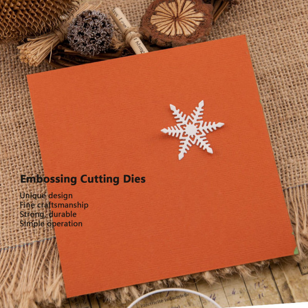 Embossing Cutting Dies Carbon Steel Crystal Ball Snowflake Shape Cuts for DIY Scrapbook Craft