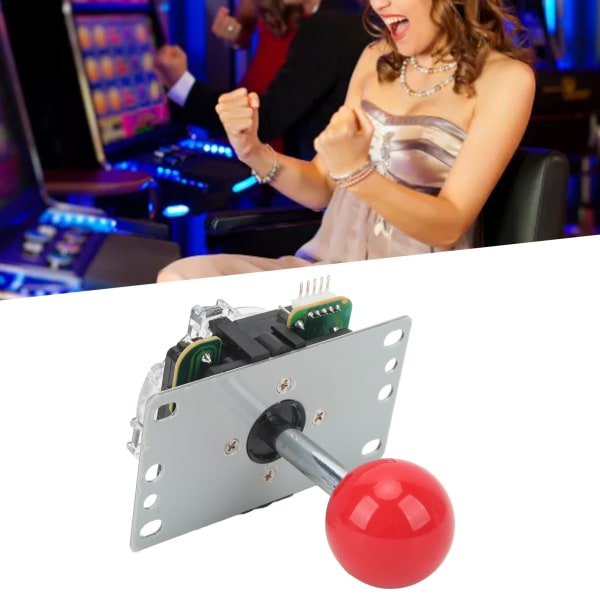 Arcade Joystick Gamepad DIY Joystick Arcade Game Fighting Stick Udskiftning Dele Pin Kredsløbskort Ball Head Red
