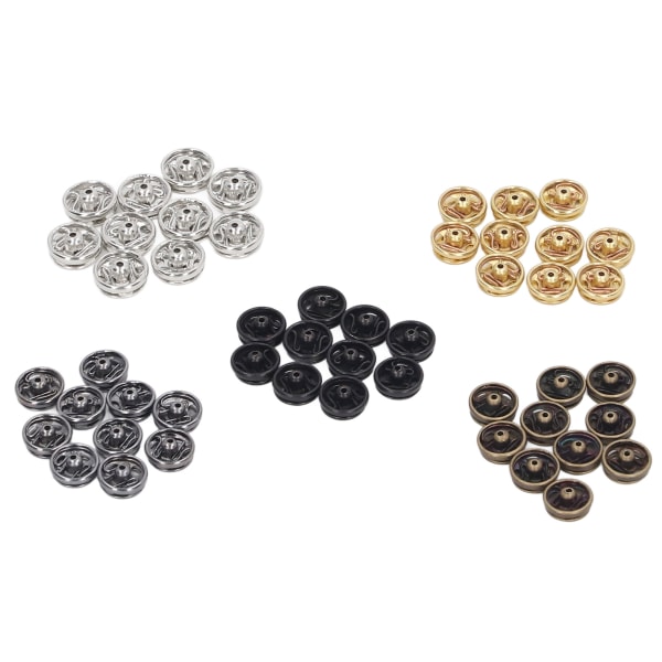 100 stk 5mm Mini Trykknapper Festemidler 5 Farger Rustforebygging Lett Vekt Miniatyr Trykknapper Dukke for Kvinner Menn