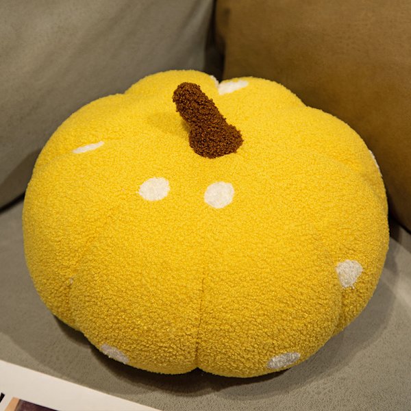 35cm Pumpa Kudde Plysch Leksak Halloween Pumpa Dekorativ Kudde Heminredning Fest (vit)