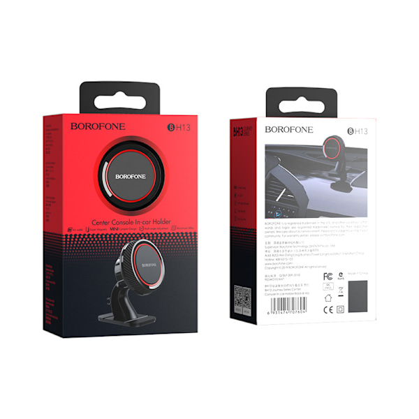 borofone BH13 centerkonsol bilholder universal mobiltelefon bil centerkonsol navigation doven holder