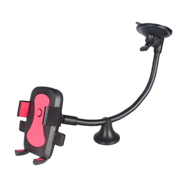 Mobilholder for bil, telefonholder med lang arm, dashbord, frontrute, sterk sugekopp, anti-rist stabilisator
