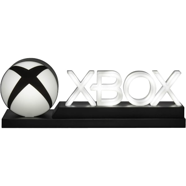Xbox-ikoner Ljus, dynamiska och standardbelysningslägen, licensierad Xbox-spelbordstillbehör och spelrumsdekor, Xbox-present till män