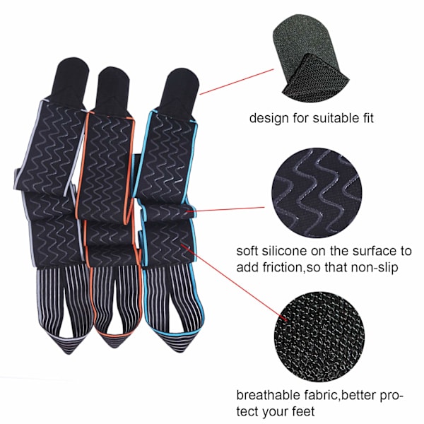 Ankelstöd, justerbart ankelstöd andningsbart nylonmaterial superelastiskt och bekvämt, 1 storlek passar alla, lämplig för sport (grå (1 par)) Gray 1 Pair