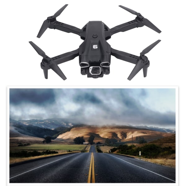 2.4G H66 RC Drone Taitettava RC Quadcopter Drone HD 4K WiFi 4 Axis Lentokone kahdella akulla aikuisille lapsille kaksoislinssillä