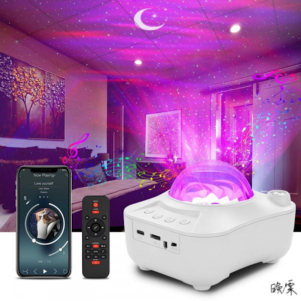 LED-projektorlampor, Galaxy-projektor Ocean Wave