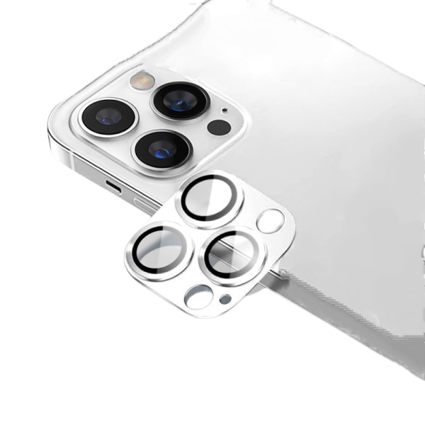[2-pack] Kameralinsskydd för iPhone 14 Pro Max Ultra HD kameralinsskydd i metall härdat glas Cover anti-scratch