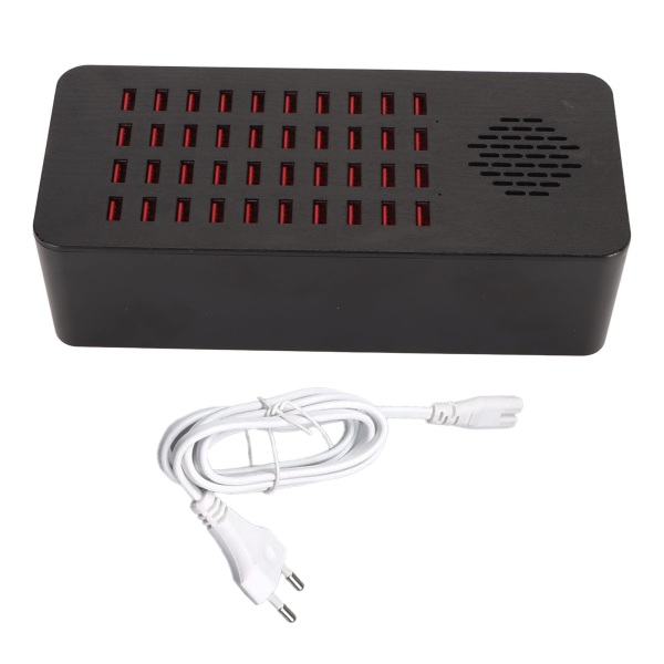 USB A ladestasjon 200W 40 porter automatisk deteksjon USB hurtiglading dokkingstasjon for flere enheter smarttelefon nettbrett bærbar datamaskin 100 til 240V EU