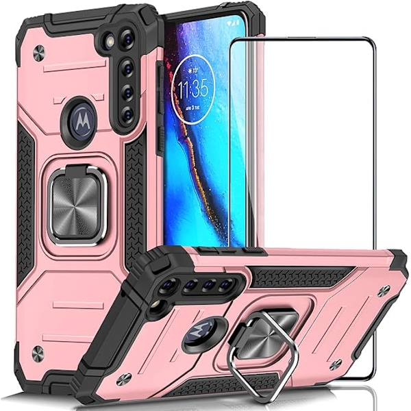 MOTO G STYLUS 5G mobiltelefoncover, militær-grade stødsikkert cover, bestået 15 fods faldtest, beskyttelsescover med magnetisk støtte